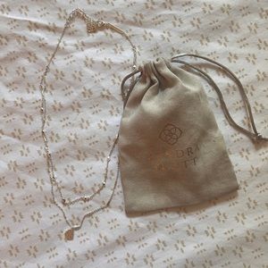 Layered Silver Kendra Scott Necklace